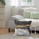 thumbnail image 4 of Juego de 4 fundas de almohada de mármol negro y dorado de 45,7 x 45,7 cm, para decoración del hogar, sofá, sala de estar, estilo rústico., 4 of 6