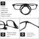 thumbnail image 3 of Gafas de lectura con soporte magnético para colgar en el cuello, gafas de lectura con imán unisex portátiles, montura telescópica con patas largas y marco para la cabeza., 3 of 5