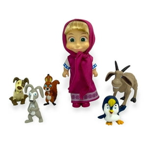 Toyng - Set De Animales De Masha –6 Figuras - Masha Y El Oso