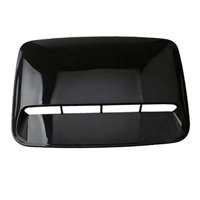 Magideal - Cubierta De Ventilación Para Capó De Coche, Entrada De Aire Decorativa Para Modificación De Vehículos, Fácil Instalación , Negro Brillante