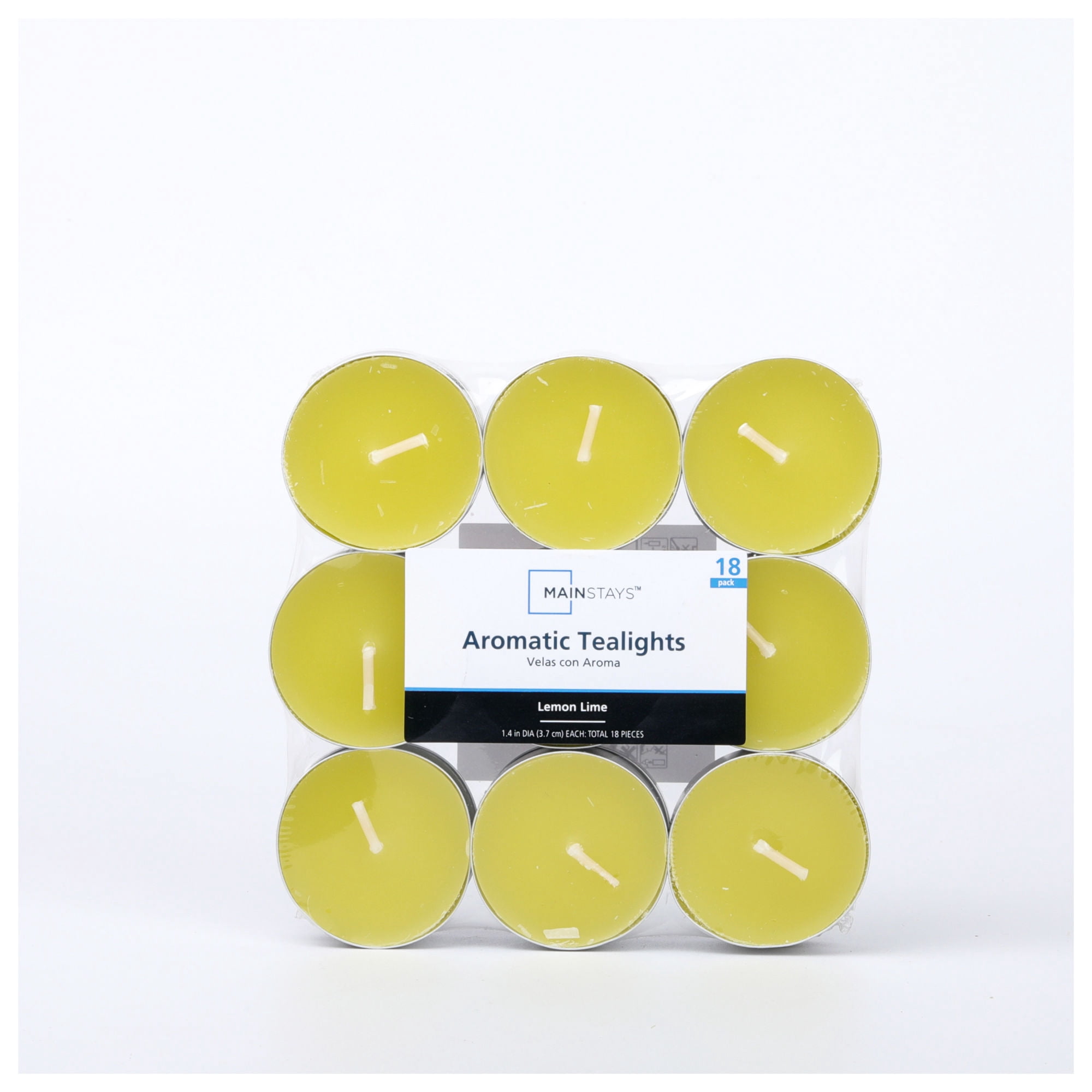 Pack De 18 Vela Aromáticas Lima Limon 1 Un Mainstays