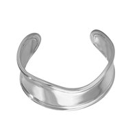Magideal - Brazalete Abierto, Pulsera De Mujer, Pulsera De Moda, Pulsera De Declaración, Brazalete, Regalos De Compromiso, Joyería De Decoración, Brazalete Ancho Color Plata