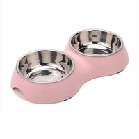 Winpet - Comedero Doble Para Perros Y Gatos - Rosado