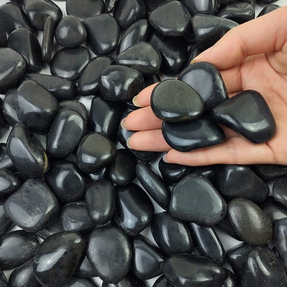 Rocas decorativas Black River Rocks de 2,27 kg para plantas de interior