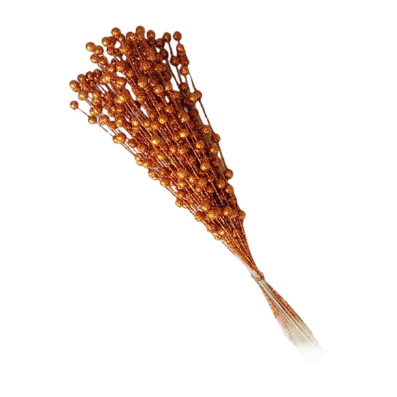 Tallos de bayas artificiales Bayas falsas Plantas Flor de simulación Flor Artesanía a prueba de agua Plástico para la decoración para hogar de , naranja Naranja B