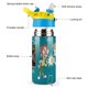 thumbnail image 3 of ChalkZone Botella de Agua con Tapa Pop Top de Un Toque, Acero Inoxidable, a Prueba de Fugas, para Deportes, Botella Infantil azul 12 oz, 3 of 6