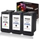 thumbnail image 1 of Cartucho de tinta Inktopia remanufacturado Canon 210XL PG-210XL 211XL CL211XL (2 negros, 1 color), 1 of 9
