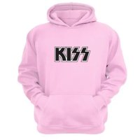 Genérico - Polerón Canguro Kiss Rosa Talla S Unisex