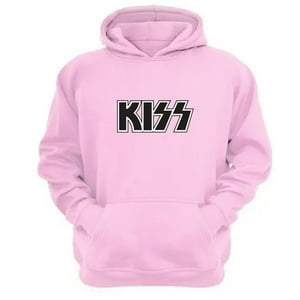 Genérico - Polerón Canguro Kiss Rosa Talla Xs Unisex