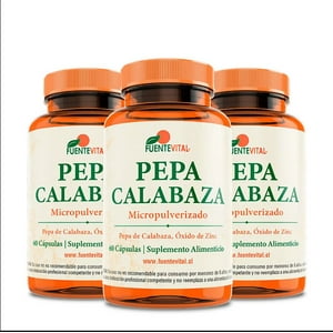 Fuentevital - Pepa De Calabaza + Zinc Fv 180 Capsulas 3 Frascos 3X60 Caps