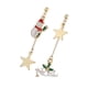 thumbnail image 4 of cadena asimétrica cuelgan pernos prisioneros de navidad pendientes de estrella encantos mu?eco de nieve, 4 of 5