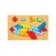 thumbnail image 4 of Número Puzzle Montessori Juguetes Para 3 Años De Edad Para Preescolar Habilidades Motoras Finas Avión, 4 of 5