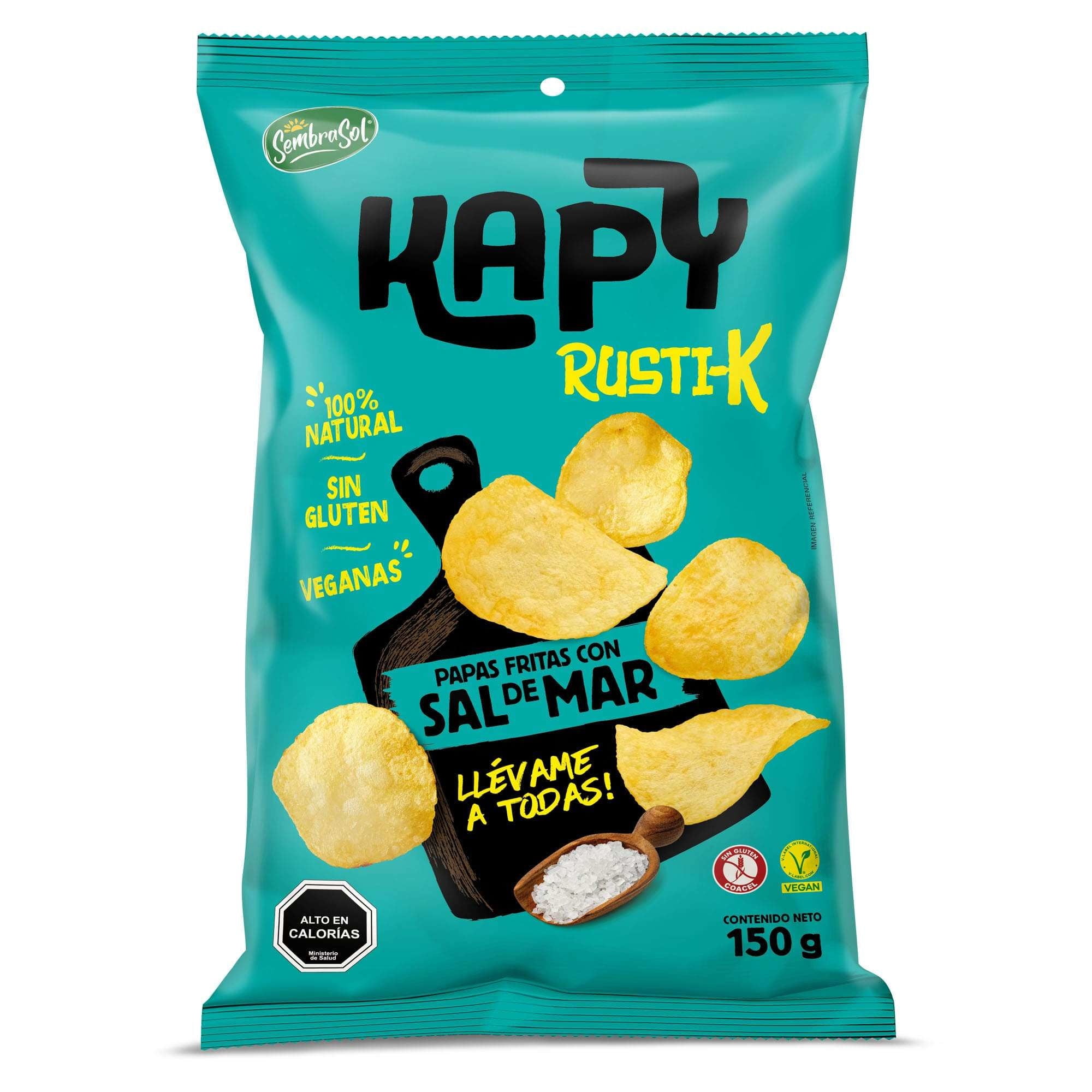Papas Fritas Rústicas Sal De Mar 150 g Kapy