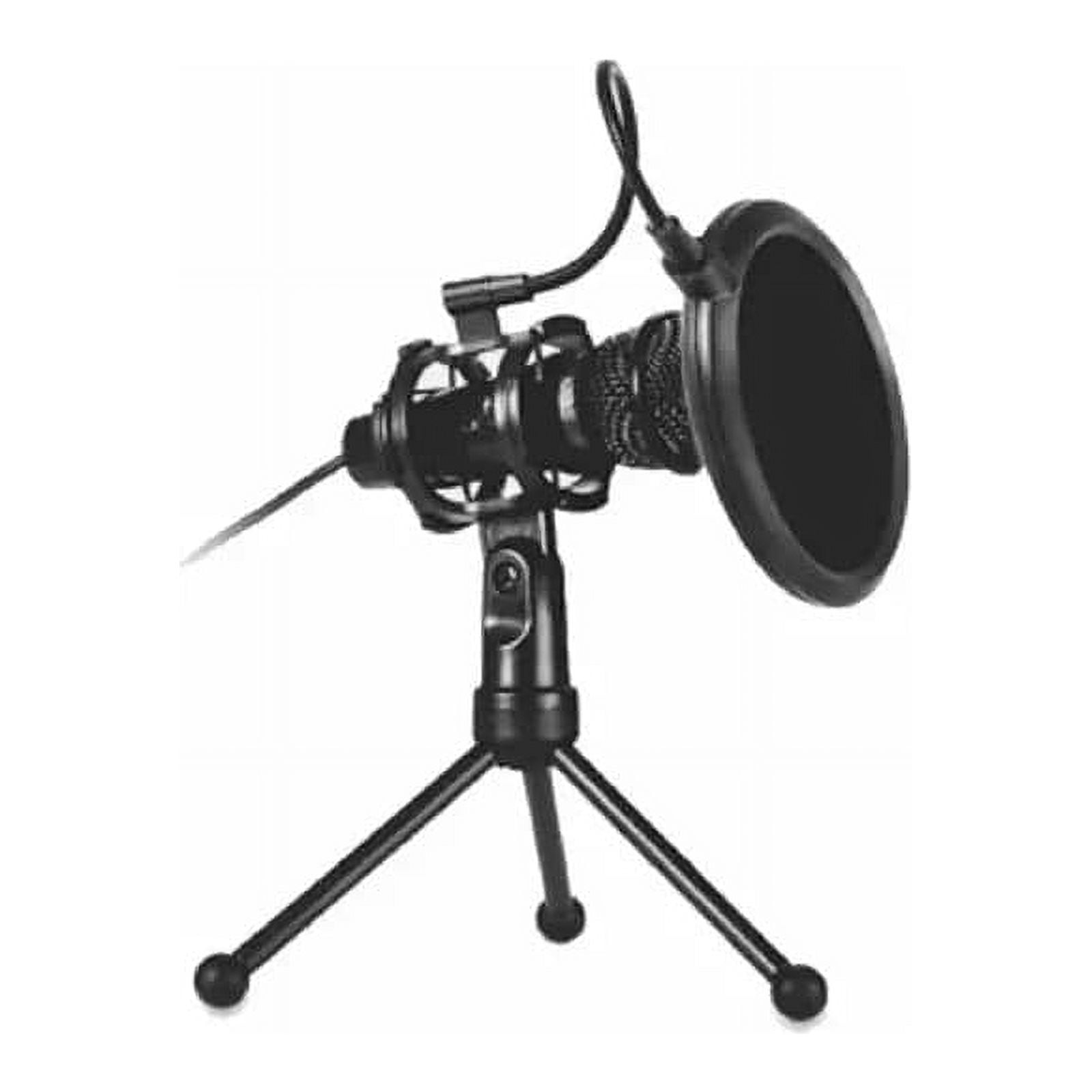 Genérico - Microfono Condensador Aux 35mm Tripode Ezra Mp03 Filtro