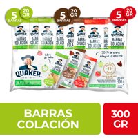 Barra De Cereal Sabores Pack Bolsa 300 G Quaker