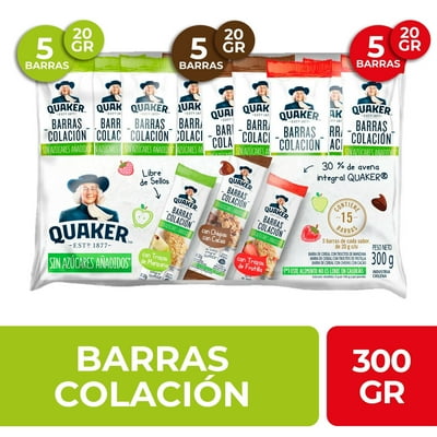 Barra De Cereal Sabores Pack Bolsa 300 G Quaker