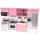 thumbnail image 1 of Set de Cocina para Muñecas PowerTRC Mini Moderno Juguete Rosa 4 en 1, 1 of 10