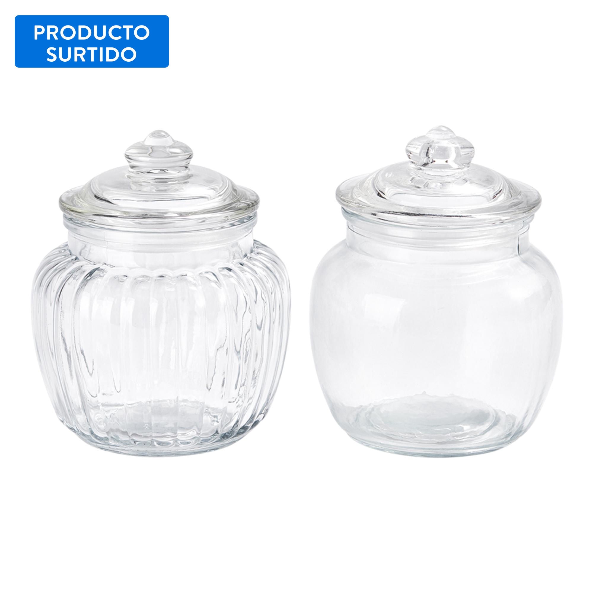 Haus - Canister 1350ml Vidrio 1 Pieza Transparente, Producto Surtido