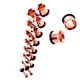 thumbnail image 5 of Calibradores de oído de acero inoxidable de 9 pares que estiran los tapones del túnel 14g-00g de oro rosa, 5 of 5
