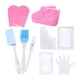 thumbnail image 3 of Guantes de de cera de Botines Herramientas de belleza Rascador de silicona Kit de protección del calentador de cera para el atención de - Guantes rosas, 3 of 5