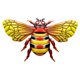 thumbnail image 3 of Arte De Pared De Abeja, Escultura De Bichos Para Sala De Estar, Artesanía De Metal, Acento Para El Hogar Al Aire Libre, 3 of 5