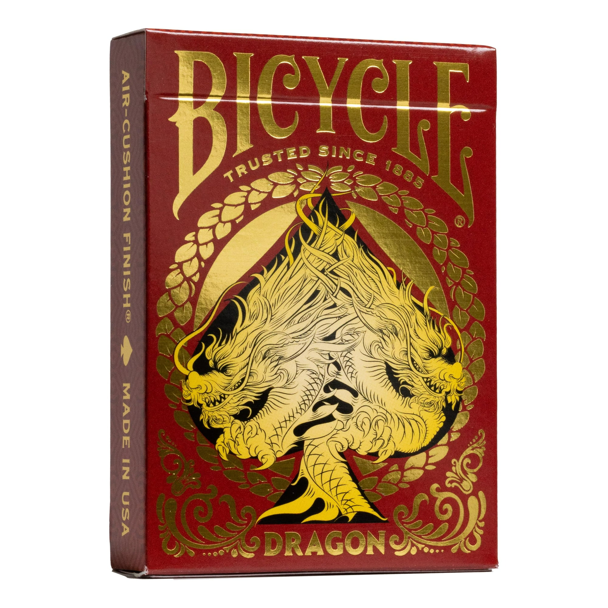 Bicycle - Juego De Cartas Para Bicicleta, Dragón Rojo, Lámina Dorada, Premium, 1 Baraja