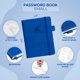 thumbnail image 2 of Libreta de contraseñas Clever Fox con pestañas alfabéticas, color azul real, 2 of 6