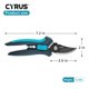 thumbnail image 2 of Tijeras de Podar CYRUS 7.2" de Acero al Carbono con Cuchilla Antiadherente, 2 of 7