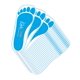 thumbnail image 1 of Almohadillas desechables para pies KOBBTAN 60 pares azul, 1 of 7