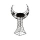 thumbnail image 2 of Candelador Crescent Tower Candelera De Metal Para El Escritorio De Cumpleaños Decorativo Negro, 2 of 5