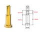 thumbnail image 3 of Treedix Pines Pogo de Resorte Chapados en Oro 2 mm x 6 mm, 3 of 4