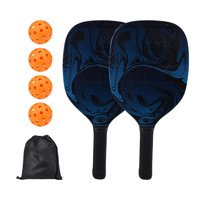 Magideal - Juego De Paletas De Pickleball De Madera, Bolsa De Transporte, Tamaño De Raqueta 40*20Cm, Accesorios, Equipo Portátil De Pickleball Para Principiantes