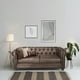 thumbnail image 1 of Sofa Florencia 2 Cuerpos Cuero Colorado Marron, 1 of 5