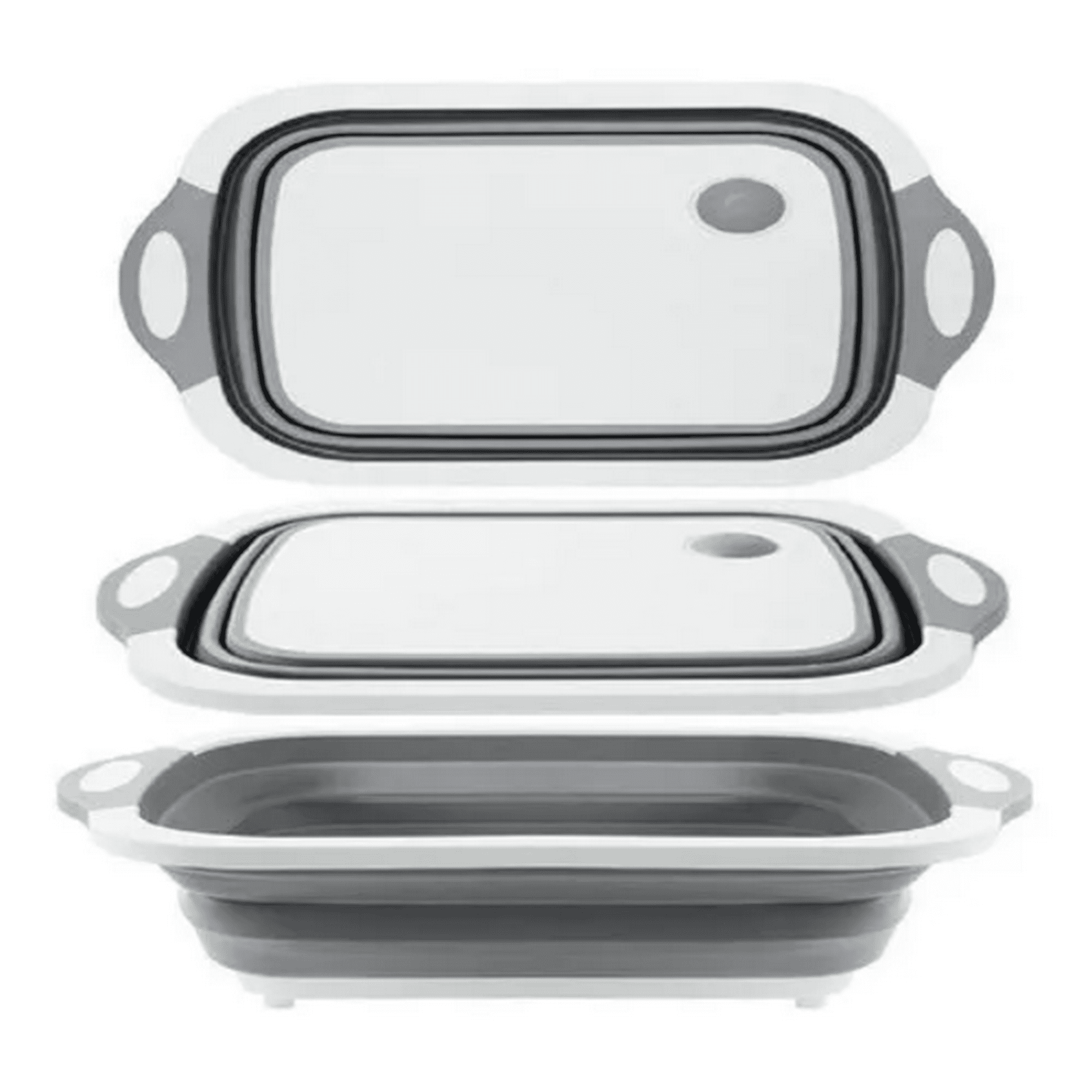 Genérico - Tabla Para Picar 3 En 1 Cocina De Silicona Plegable Drenaje