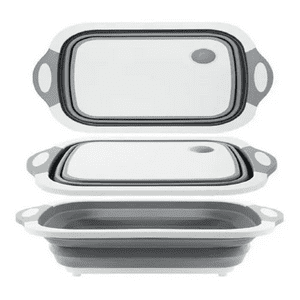 Genérico - Tabla Para Picar 3 En 1 Cocina De Silicona Plegable Drenaje