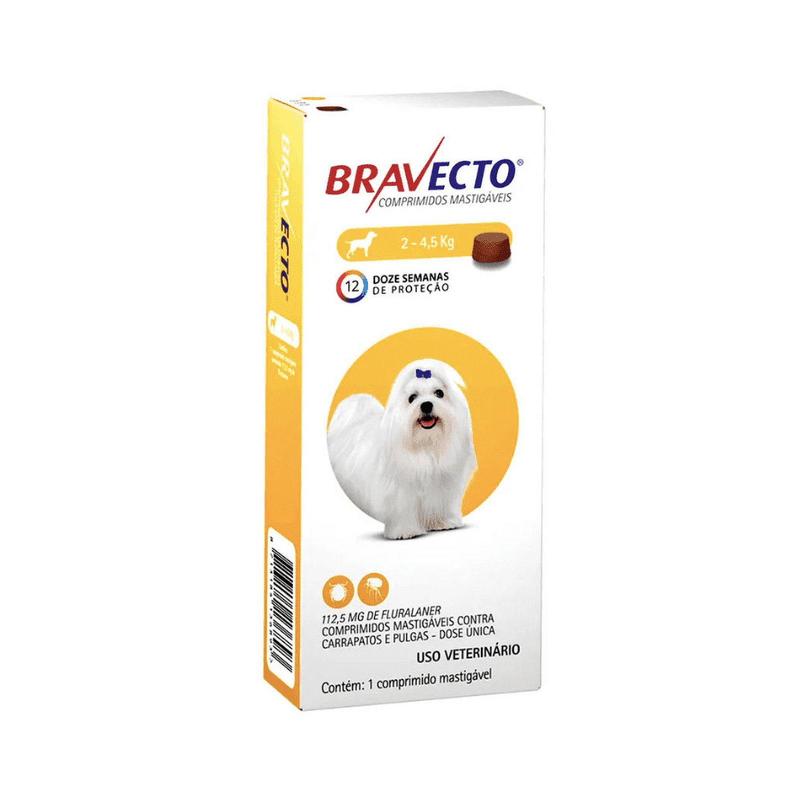 Bravecto Para Perros 2-4.5 Kg X 1 Comprimido