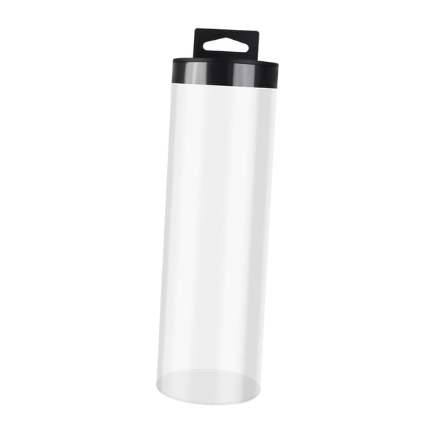 Soporte para pelotas de tenis, contenedor con tapa, cilindro de lata de almacenamiento transparente duradero portátil para accesorios de entrenamiento