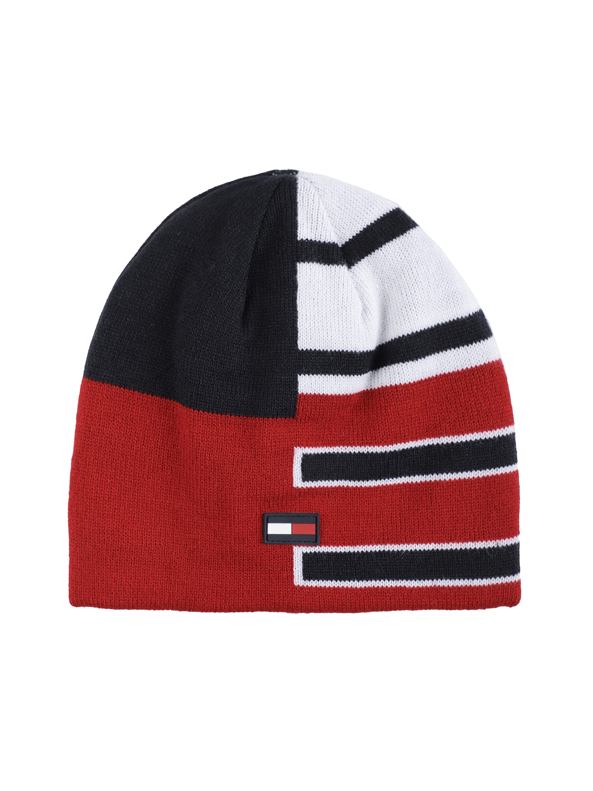 Gorro Tommy Hilfiger Para Niño, Con Estampado De Retazos, Reversible