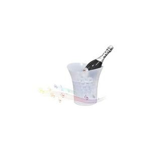 Genérico - Hielera Cubetera Con Parlante Bluetooth Y Luz Led Rgb Blanco