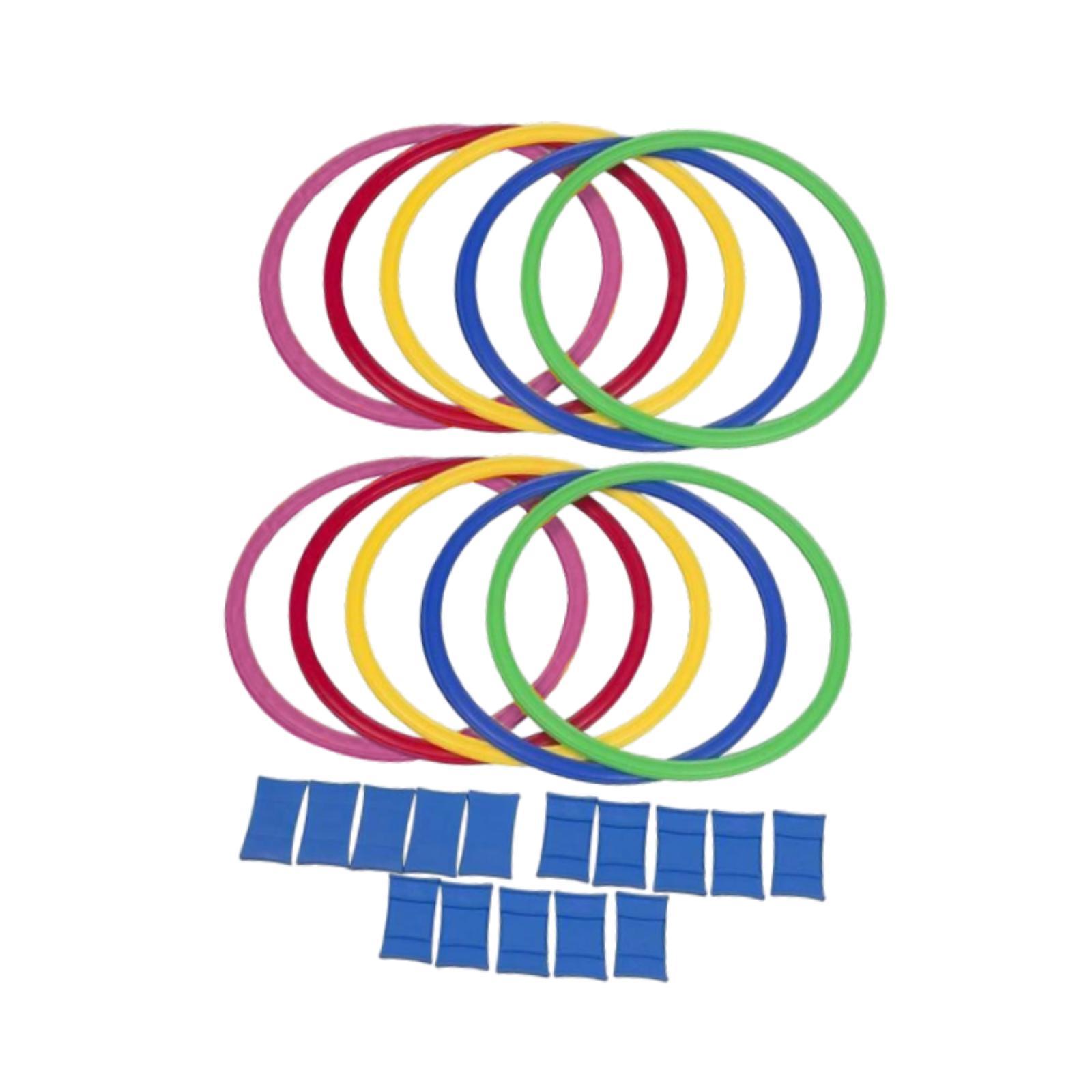 Magideal - Juego De 10 Anillos Circulares Para Entrenamiento De Agilidad Y Juego De Pies, Equipo De Entrenamiento Sensorial Para Jardín De Infantes, Fútbol, Ru 38 Centímetros