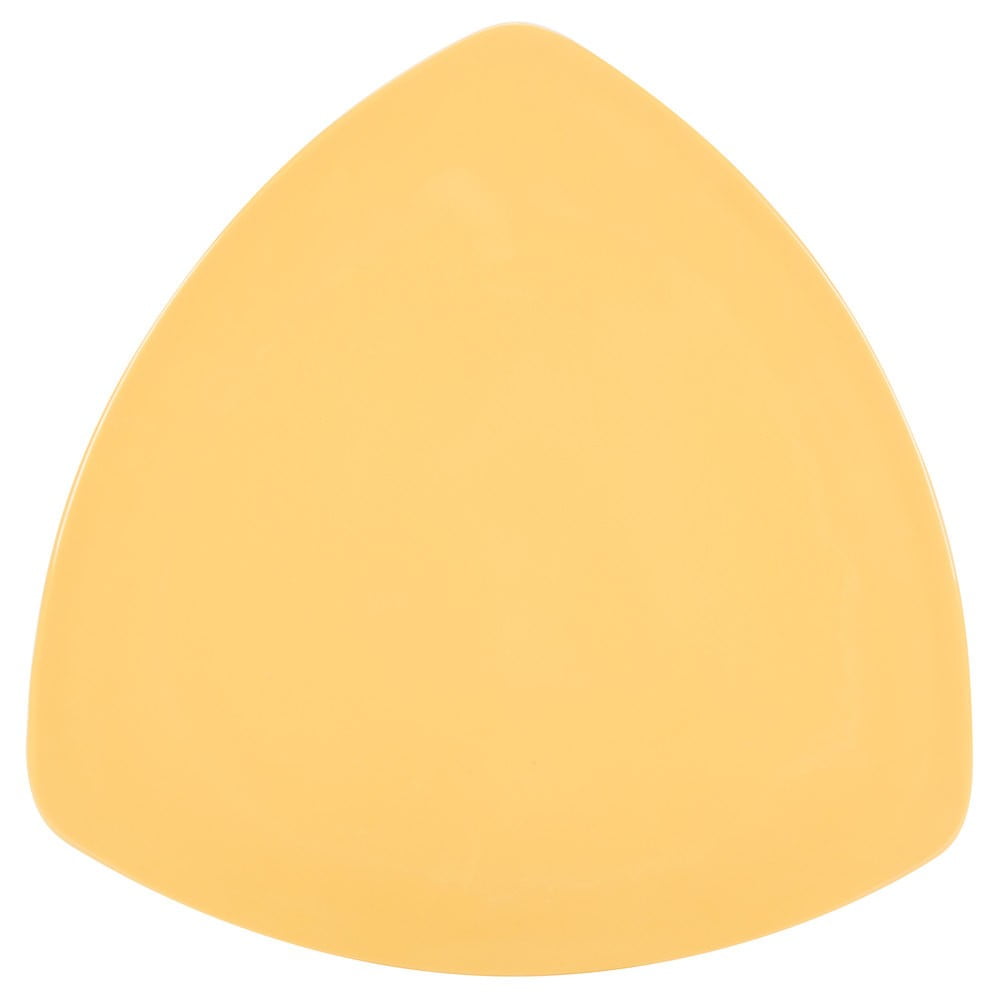 Imahe - Plato Triangular Melamina Amarillo 30 Cm