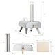thumbnail image 4 of Horno para pizza BIG HORN OUTDOORS, madera pellet, acero inoxidable, 4 of 6