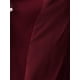 thumbnail image 5 of INSPIRE CHIC Traje de Mujer de 2 Piezas Conjunto de Atuendo de Maestra para Regreso a Clases Blazer sin Cuello de Manga 3/4 Falda Lápiz de Cintura Alta Conjuntos de Trabajo Rojo Oscuro M, 5 of 6