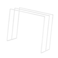 Magideal - Estante De Secado De Paños De Cocina De Cocina, Soporte De Almacenamiento De Toallas, Soporte Para El Tazón De Hierro Que Ahorra Espacio Para La Cocin Blanco