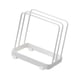 thumbnail image 3 of Soporte Para Tabla De Cortar, Soporte Para Utensilios De Cocina Con 2 Ranuras, Para Platos De Gabinete, Utensilios Para Hornear, Blanco, 3 of 3