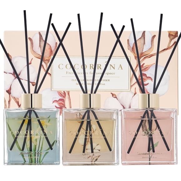 Set difusor Reed COCORRÍNA 3x90 ml con barras de cachemir y vainilla