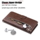 thumbnail image 5 of Funda con Cremallera para Xiaomi POCO X3/X3 PRO 5G, Carcasa Cartera de Cuero PU con Soporte y Tarjetero, 5 of 6