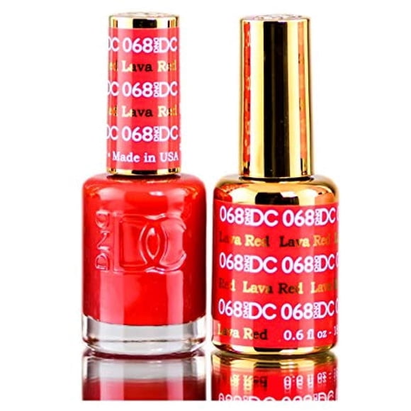Set de esmaltes de uñas DAISY DND DC Reds Gel Polish + Esmalte de uñas