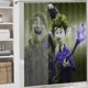 thumbnail image 5 of 12 Onward-theme 4-Piece Shower Curtain Set with Rugs, Waterproof Bathroom Decor Set Includes Bath Mat, U-Shaped Rug, Toilet Lid Cover and Curtain with Hooks, 5 of 6