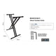 thumbnail image 4 of Atril Stand Para Teclados Musicales Doble 8434 Negro SONNET, 4 of 5